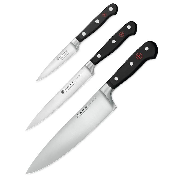 Набор кухонных ножей Wuesthof Classic Поварская тройка