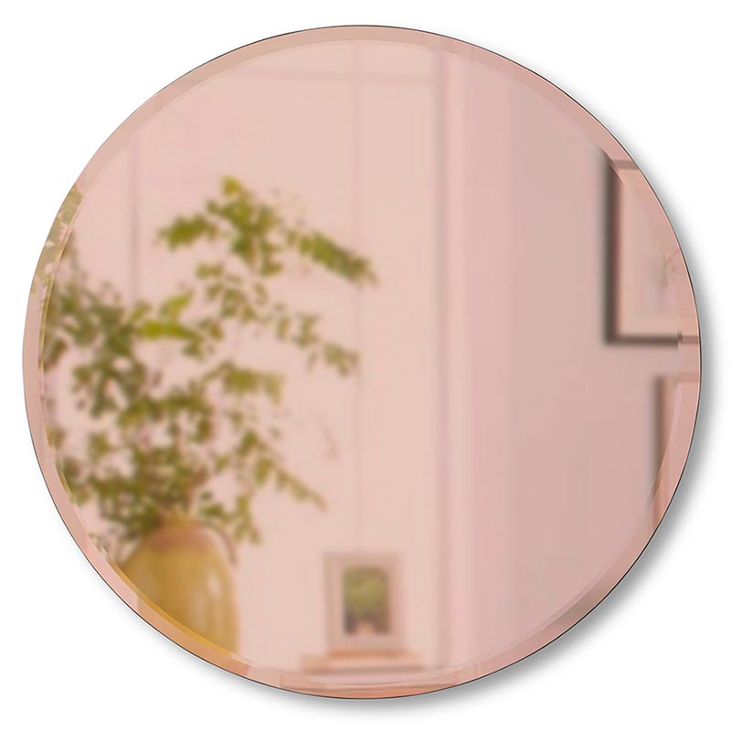

Зеркало настенное Umbra Hub 91см, медь, Розовый