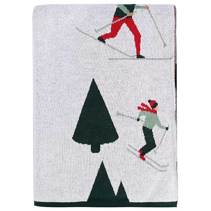 Плед Tkano New Year Essential Let's Ski