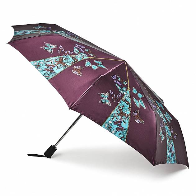 Зонт женский Henry Backer Butterfly купол 96см, фиолетовый