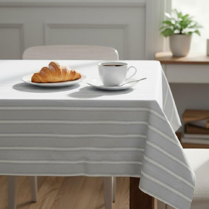 Скатерть Lameirinho Classic Grey 310x170см, цвет светло-серый