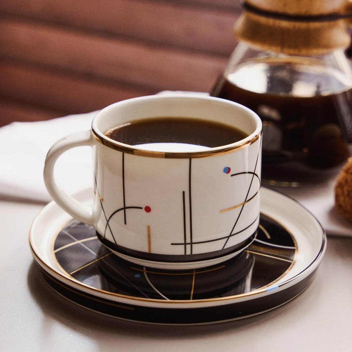 Чайная пара Domique City Noir