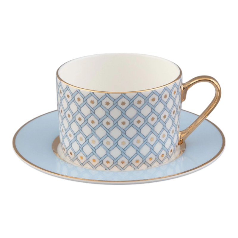 Чайная пара Императорский фарфоровый завод Идиллия Азур