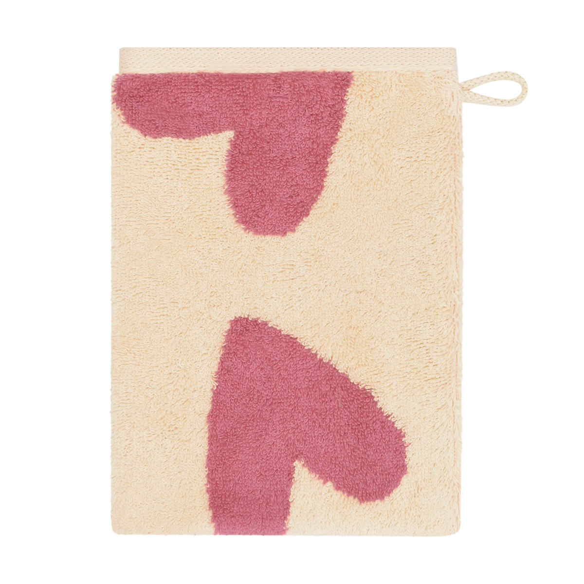 Полотенце Cawo Heart Beats 50x100см, цвет красно-фиолетовый