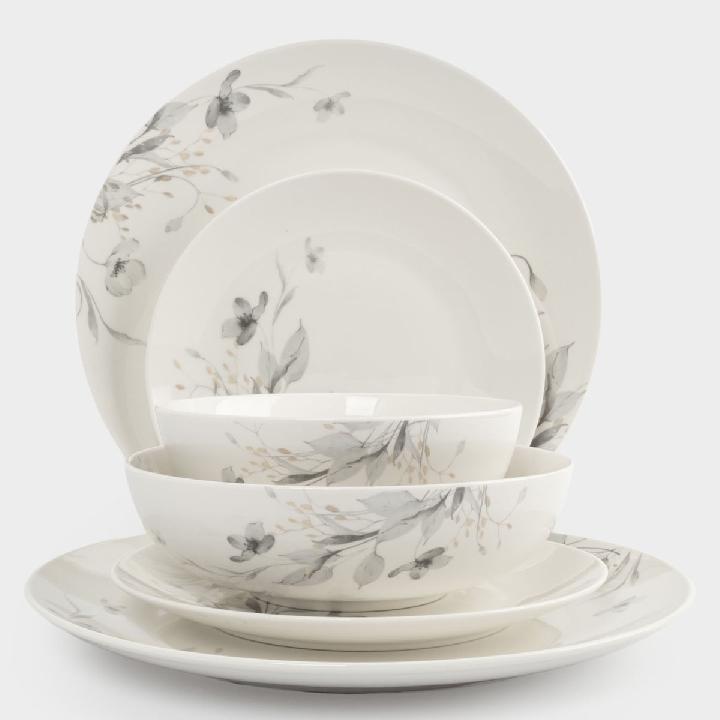 Сервиз обеденный Anna Lafarg Нежные Цветы 18 предметов на 6 персон