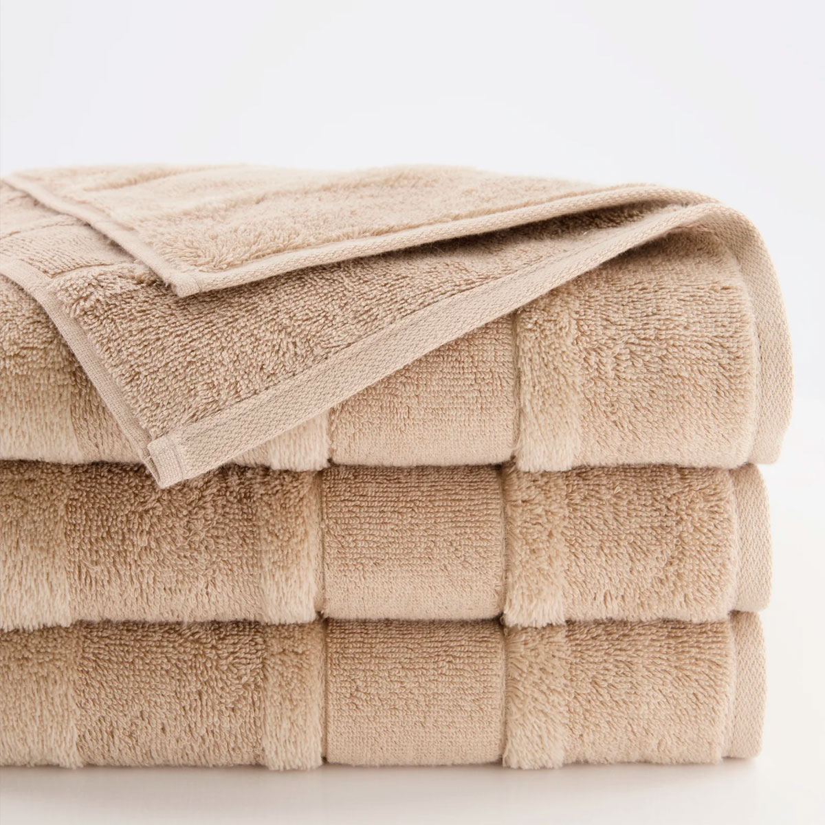 Полотенце махровое Cawo Noblesse 80x160см, цвет бежевый