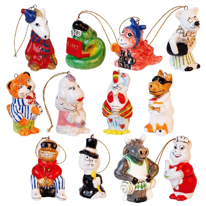 Набор елочных игрушек Esprado Символ года 12шт