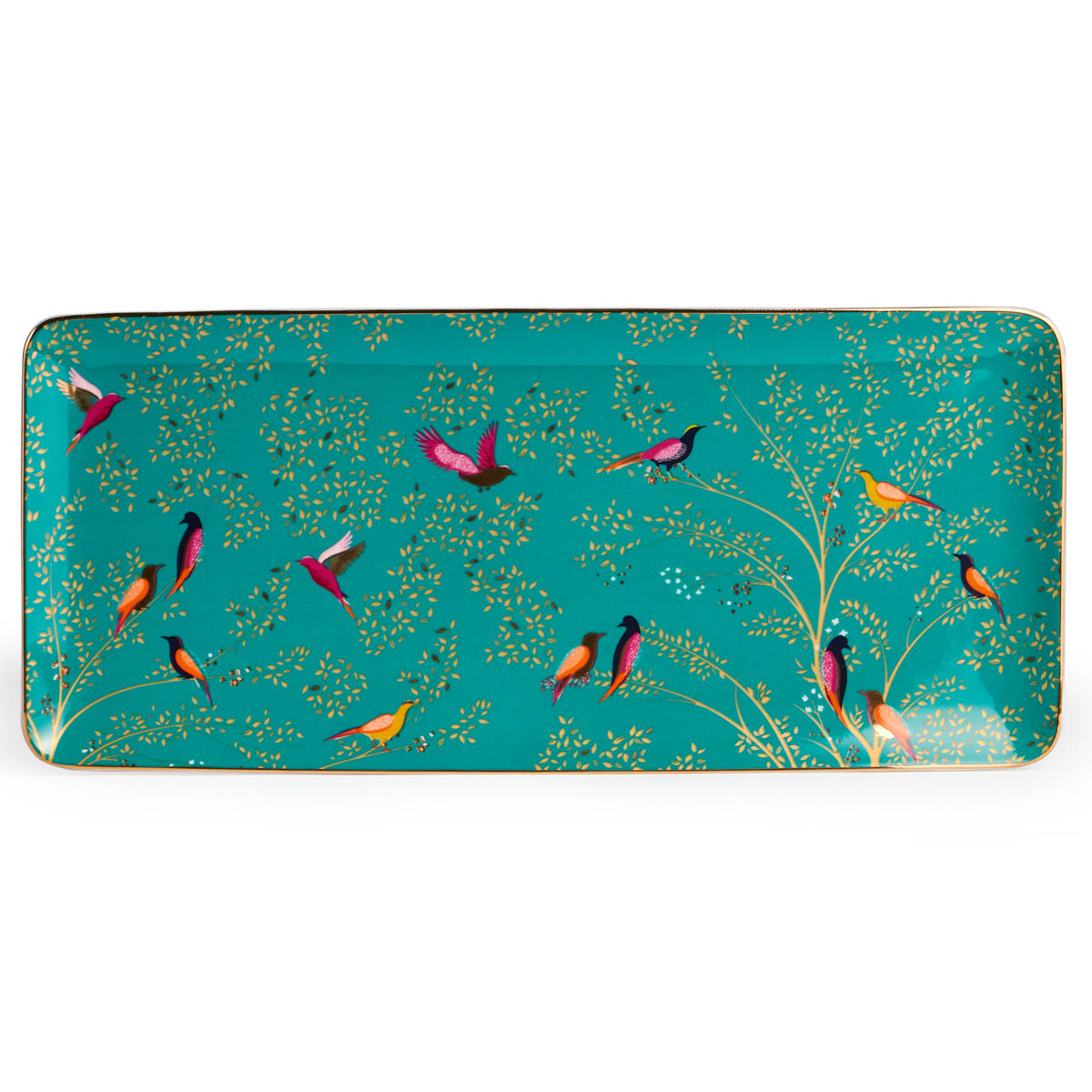 Блюдо Lefard Golden Birds 16x36x1,5см