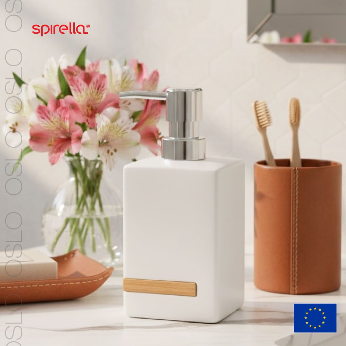 Дозатор для жидкого мыла Spirella Oslo, белый