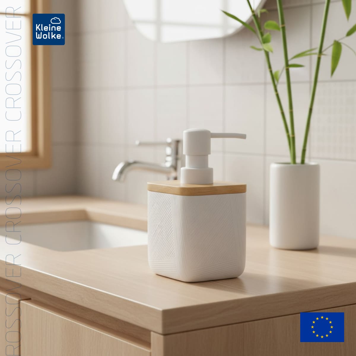 Дозатор для жидкого мыла Kleine Wolke Crossover White