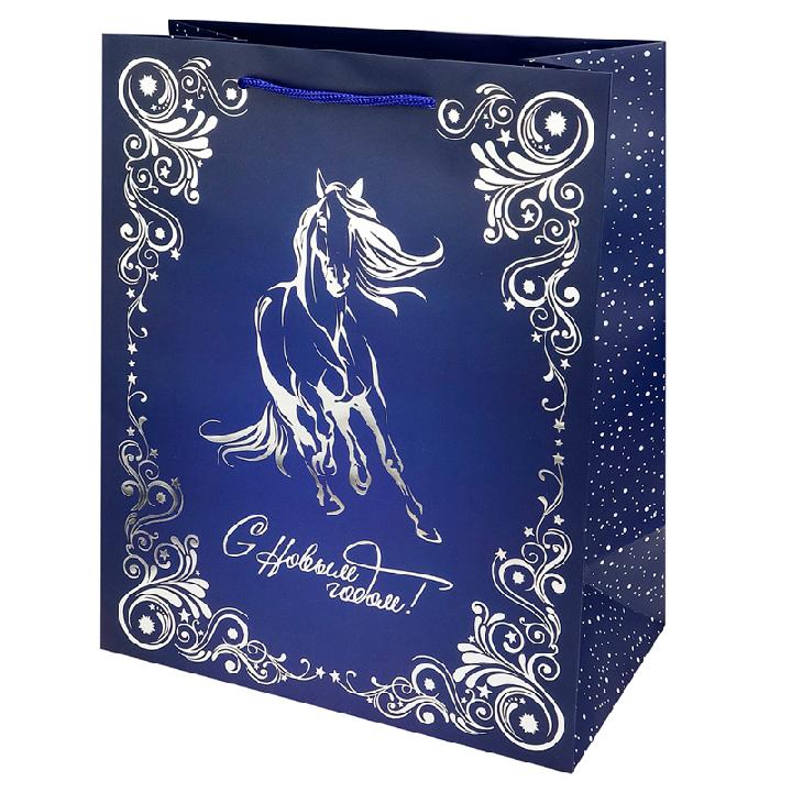 Пакет подарочный Miland Грациозный конь 26,4х32,7х13,6см