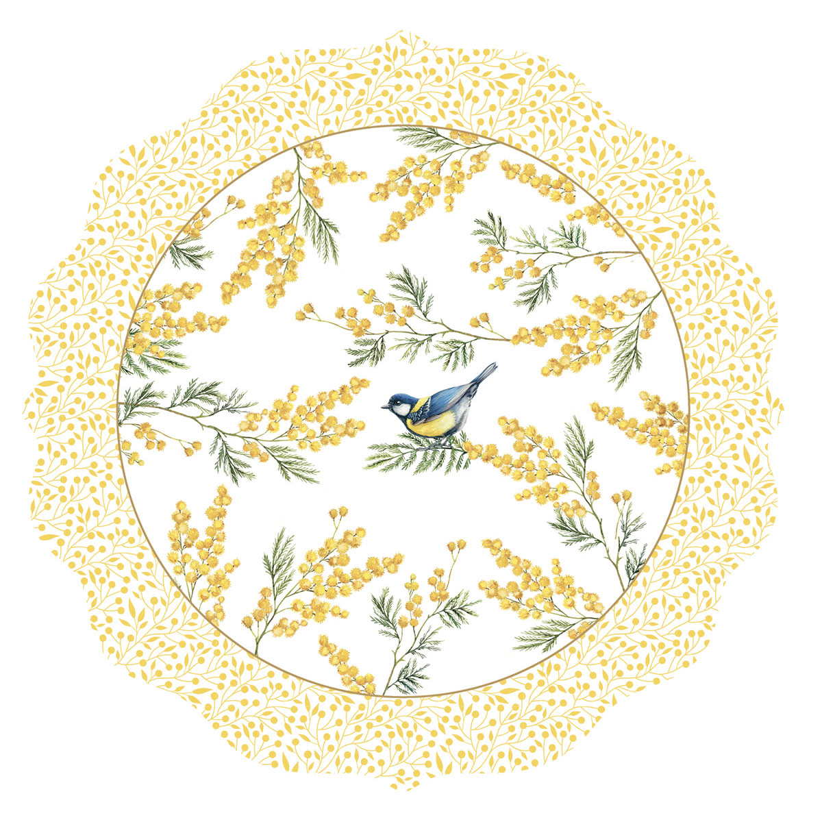 Набор салфеток сервировочных Easy Life Mimosa