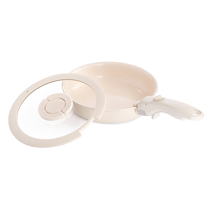 Сковорода с крышкой и съемной ручкой Smart Solutions Smart Ceramic 20см