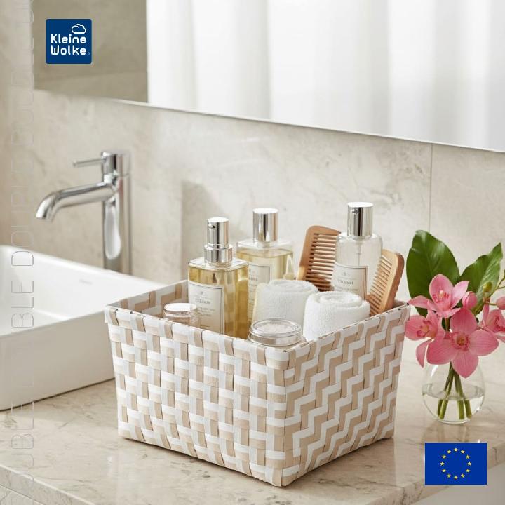 Корзина для хранения Kleine Wolke Box Double Nature 20х12х16,5см, цвет бежевый