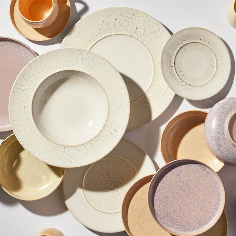 Тарелка плоская 17см Kenai Ceramics Cheshuya, цвет белый