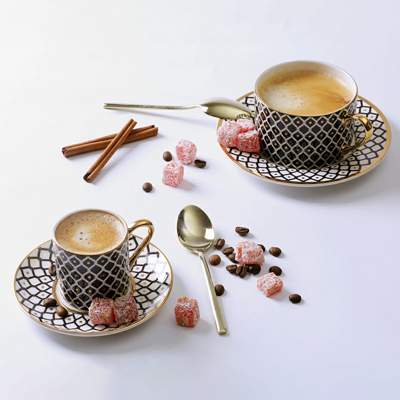 Кофейная пара Императорский фарфоровый завод Идиллия Неро