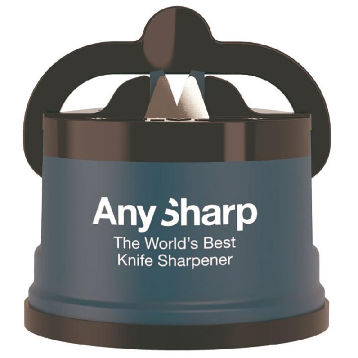 Точилка для ножей AnySharp пластиковый корпус, цвет голубой