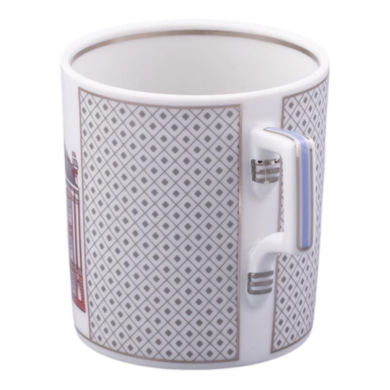 Чайная пара Императорский фарфоровый завод Серебряный город