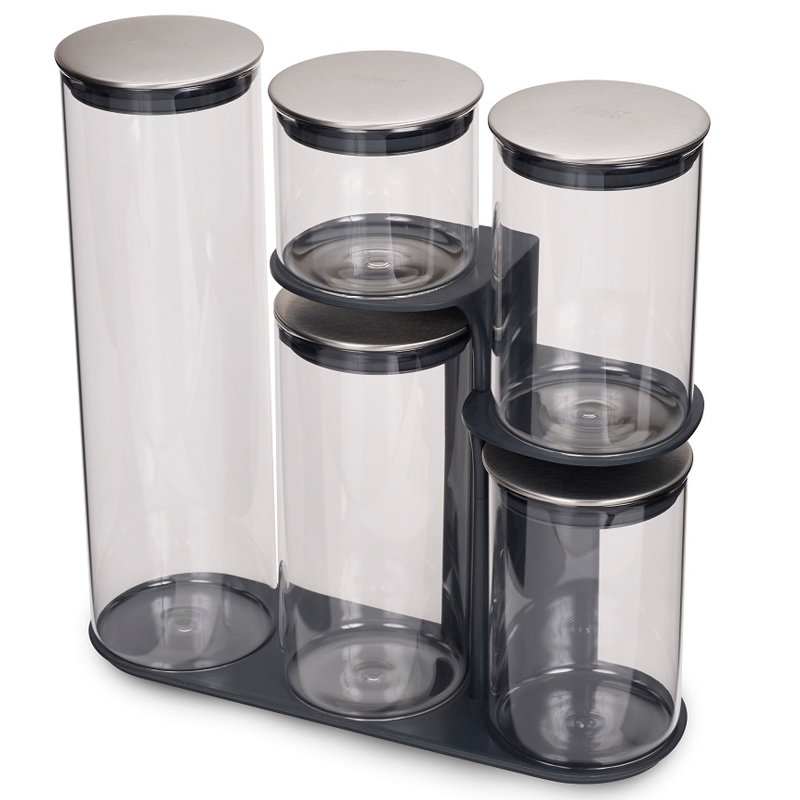 

Набор контейнеров для хранения Joseph Joseph Podium 100, 5шт, Серый