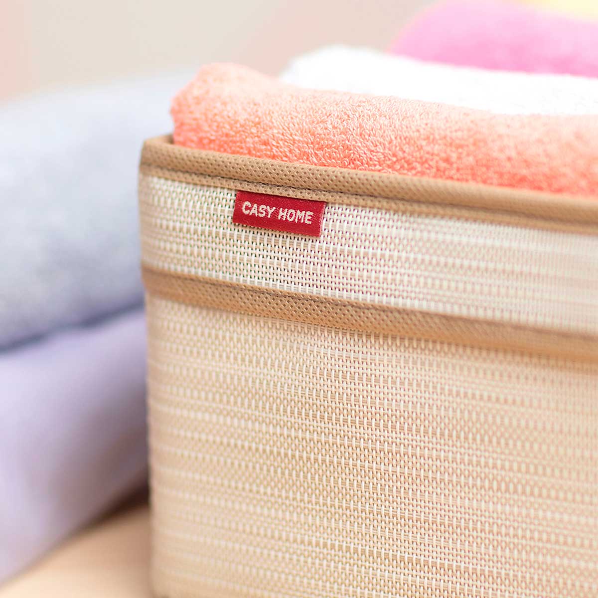 Корзина для хранения с ручками Casy Home 30x30x14см