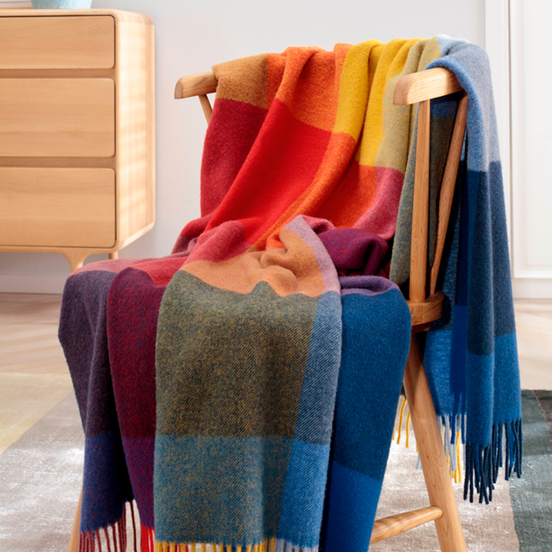 Плед Biederlack Bright Square 130x170см