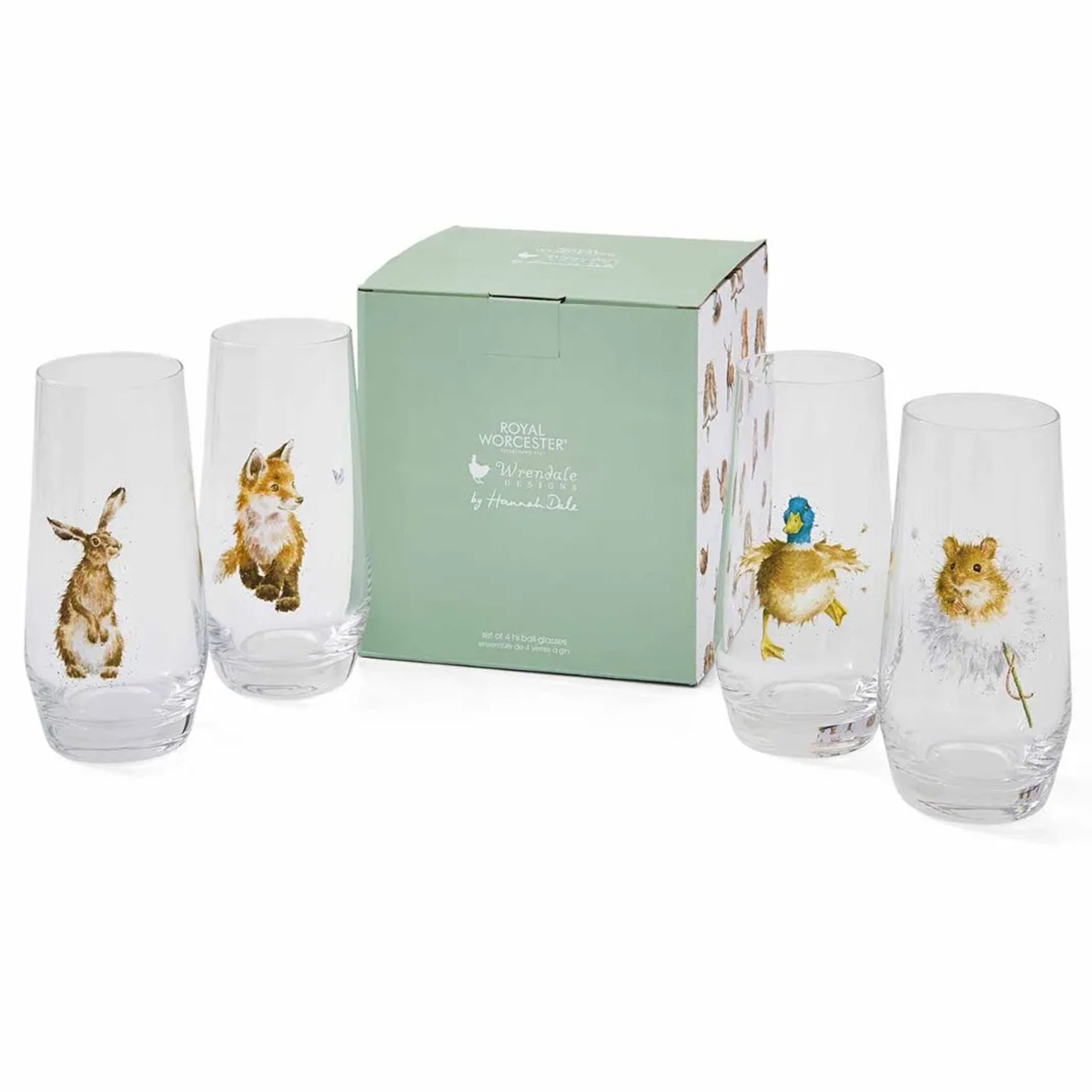 Набор стаканов Royal Worcester’s Wrendale Designs Country Animals
