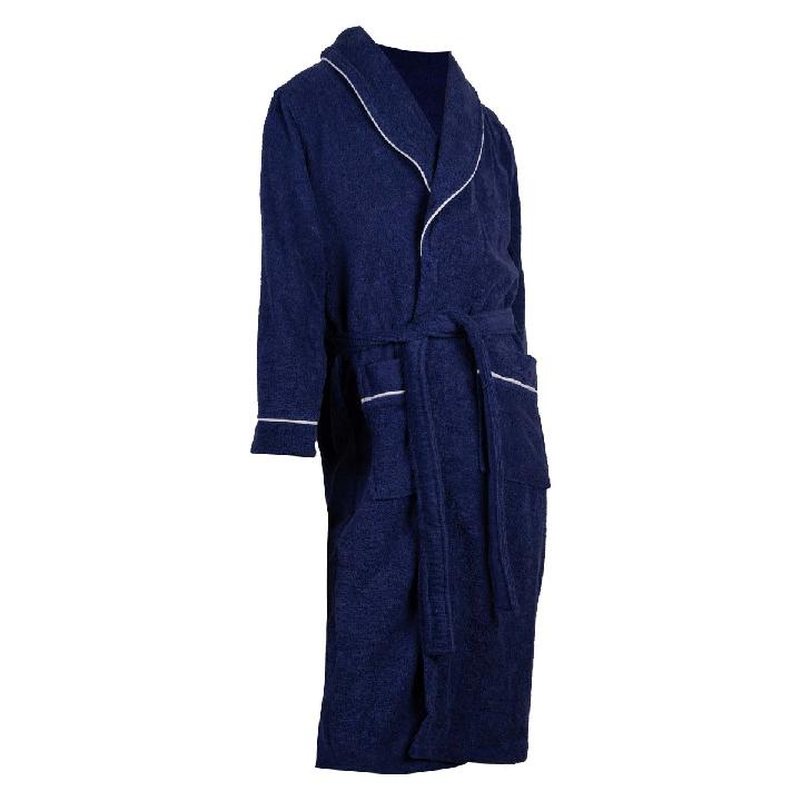 Халат мужской Casa Lusso размер L, цвет синий