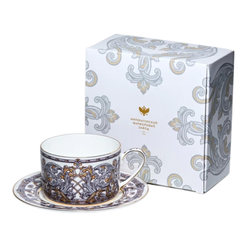 Чайная пара Императорский фарфоровый завод Идиллия Барокко
