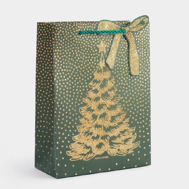 Пакет подарочный Anna Lafarg Новый Год Елка 18х24см