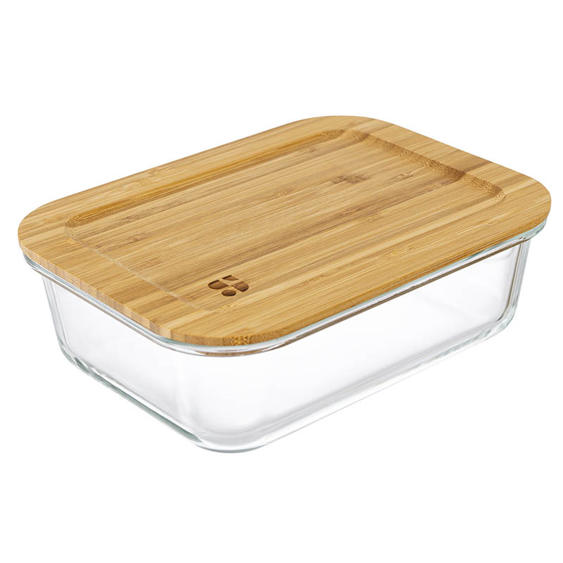 Набор контейнеров для запекания и хранения Smart Solutions Eco Store с крышками из бамбука, 3шт