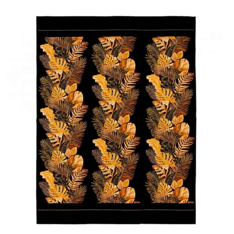 Плед Feiler Exotika Gold 150x230см, черный