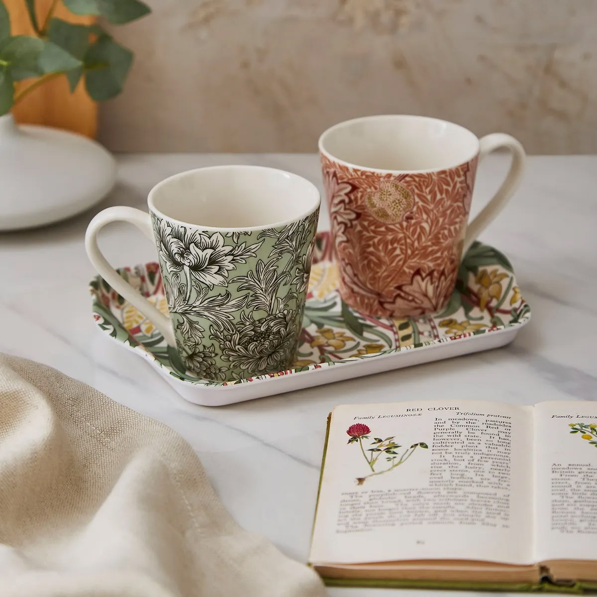 Набор кружек на подносе Spode Morris & Co 2шт