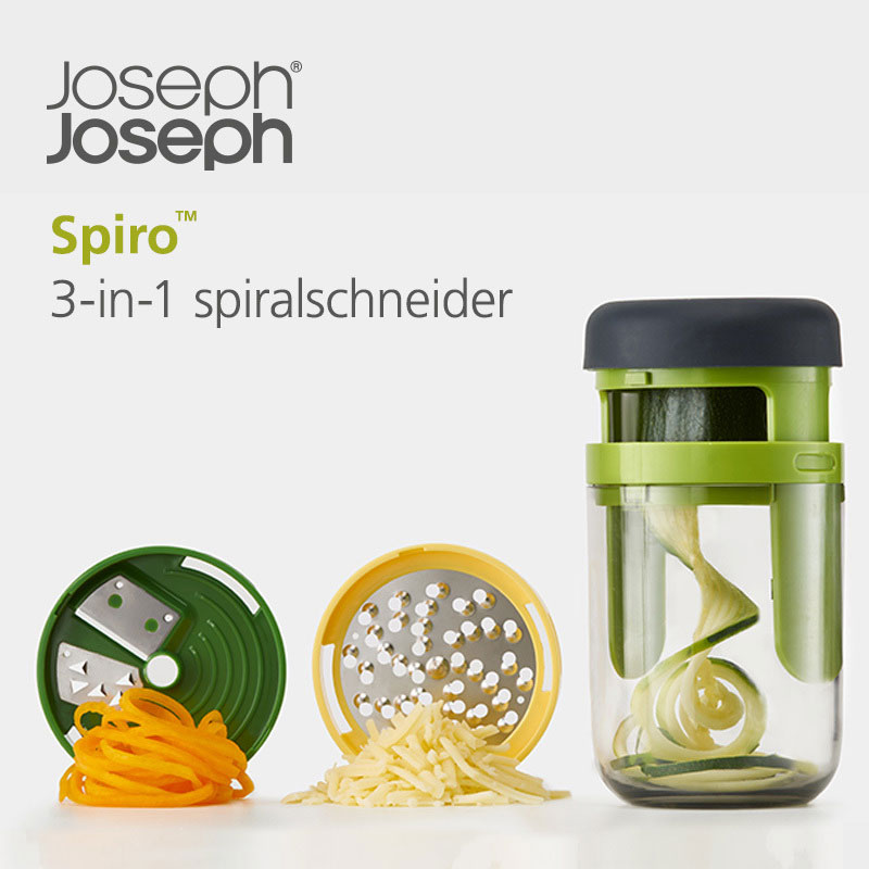 Терка спиралайзер с тремя лезвиями и контейнером для хранения Joseph Joseph Spiro