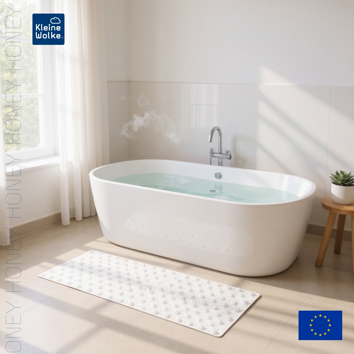 Антискользящий коврик Kleine Wolke Honey, 36x80см