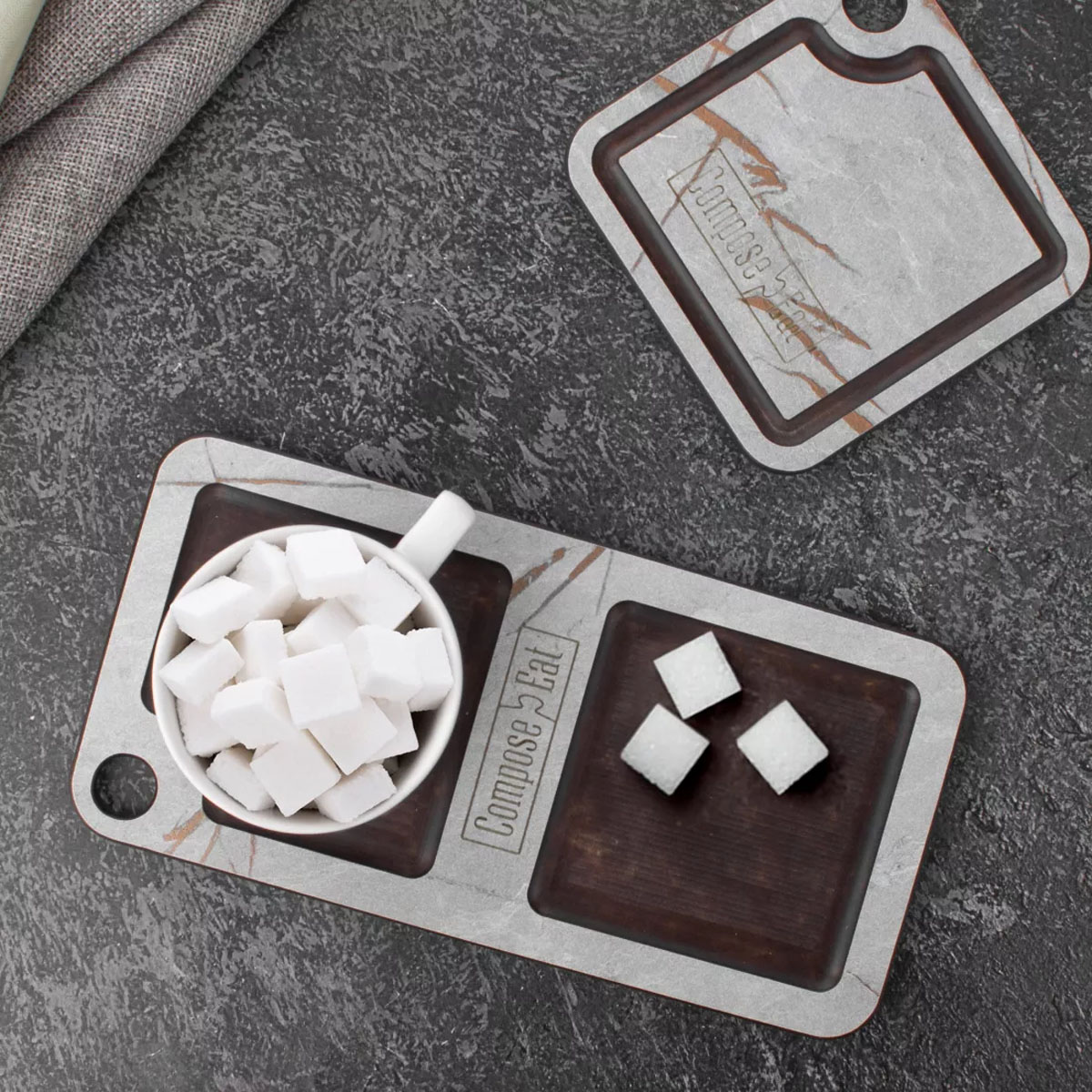 Подставка кухонная универсальная ComposeEat Мраморный Грейс