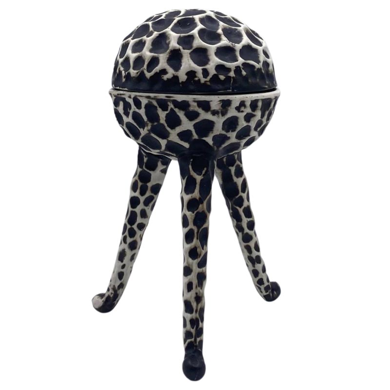 Салатник Kenai Ceramics PuraSangre, белый, черный