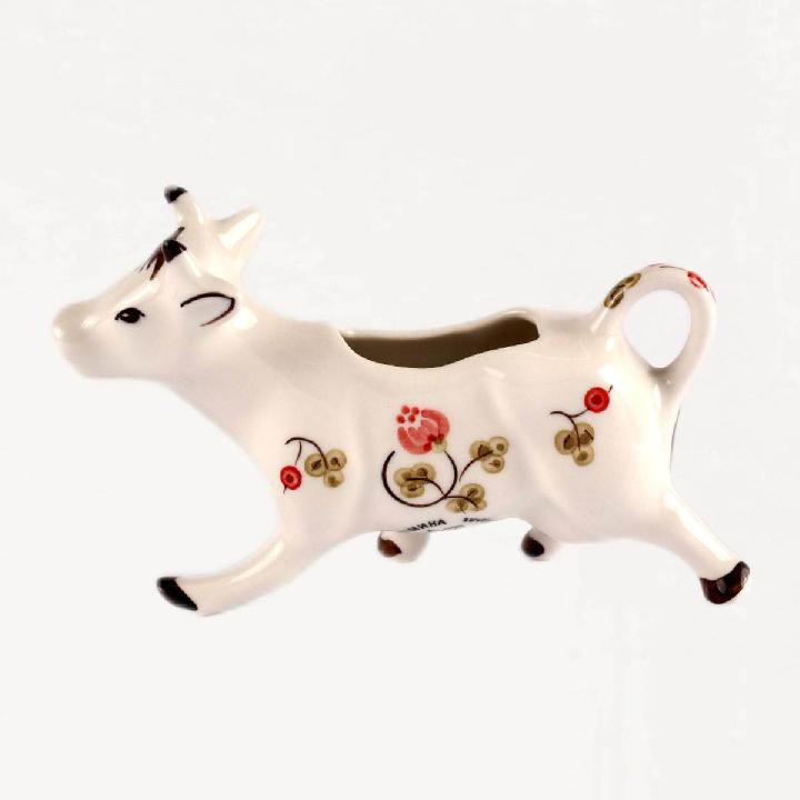 Сливочник Дымов Керамика Шиповник Корова 100мл