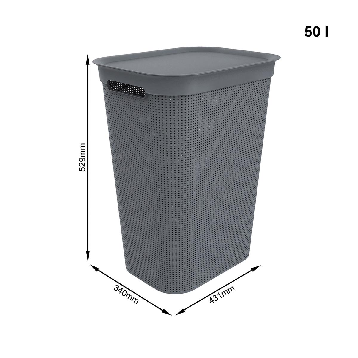 Корзина для белья Rotho Brisen 50л