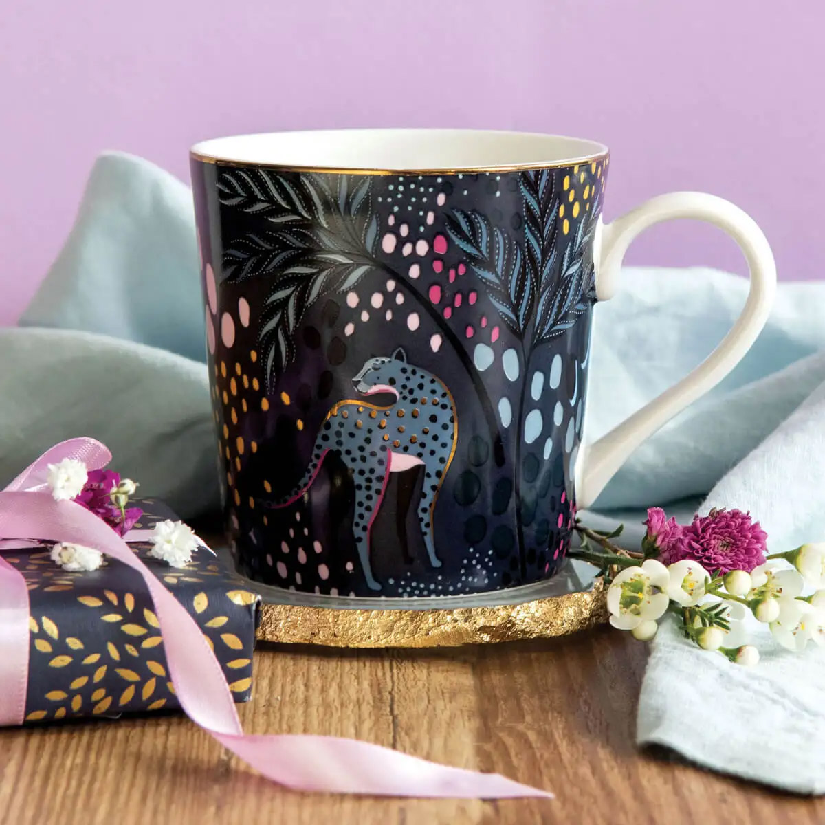 Кружка Portmeirion Midnight Ночной леопард