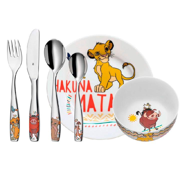 Набор детской посуды и столовых приборов  WMF The Lion King