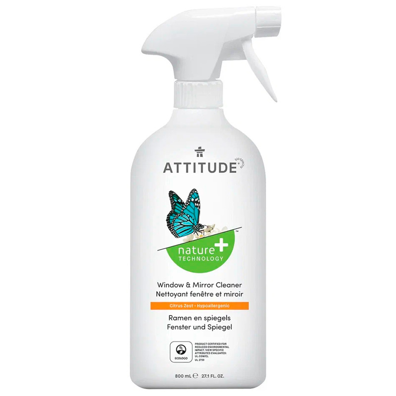 Очиститель Attitude для зеркал и стекол, 800мл