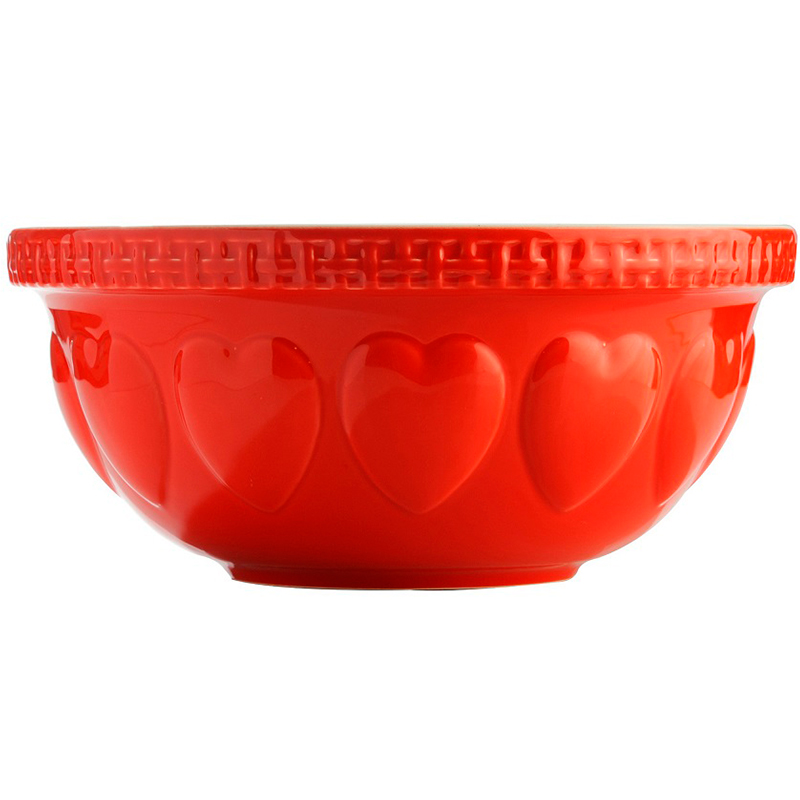 

Миска Hearts 29 см красная, Красный