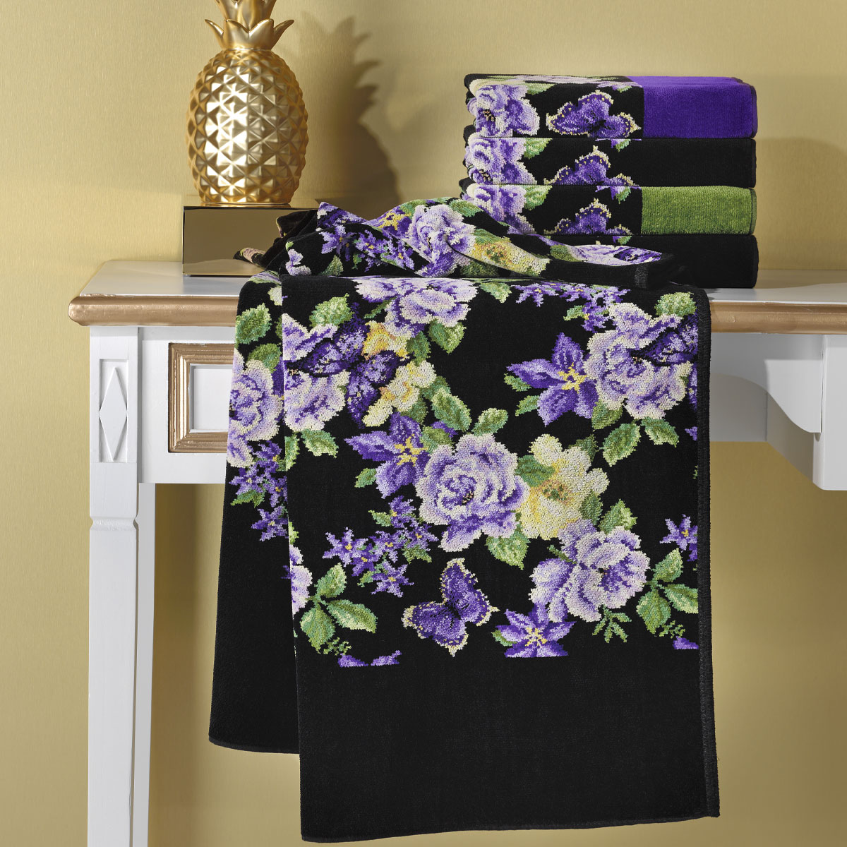 Полотенце Feiler Margo 37x50см, цвет черный