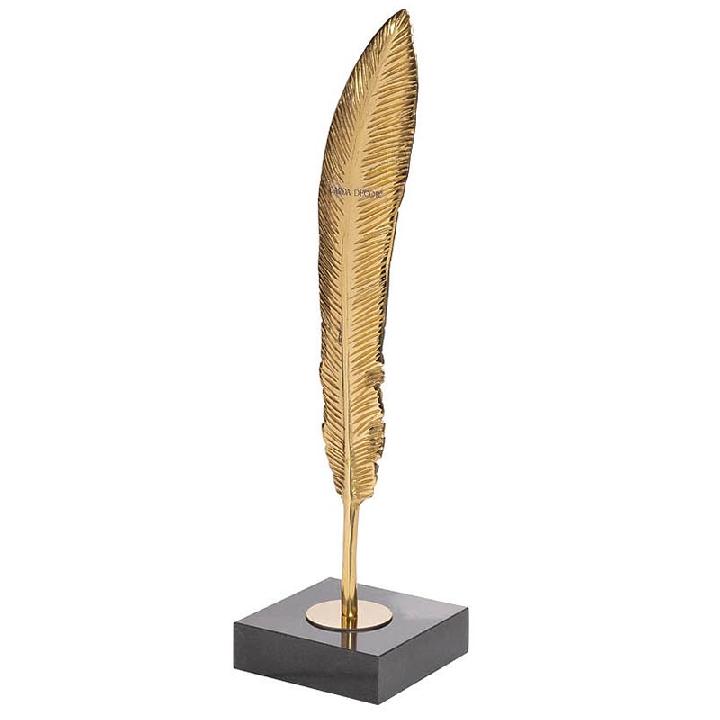 Статуэтка Гарда Декор Золотое перо 10x36,5см