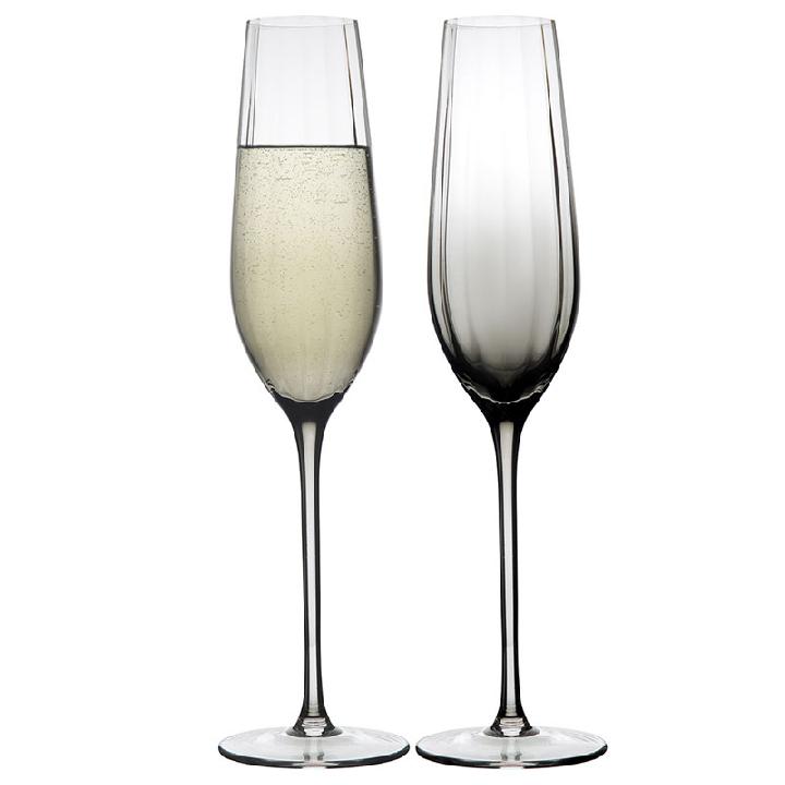 Набор бокалов для шампанского Liberty Jones Gemma Agate 225мл, 2шт