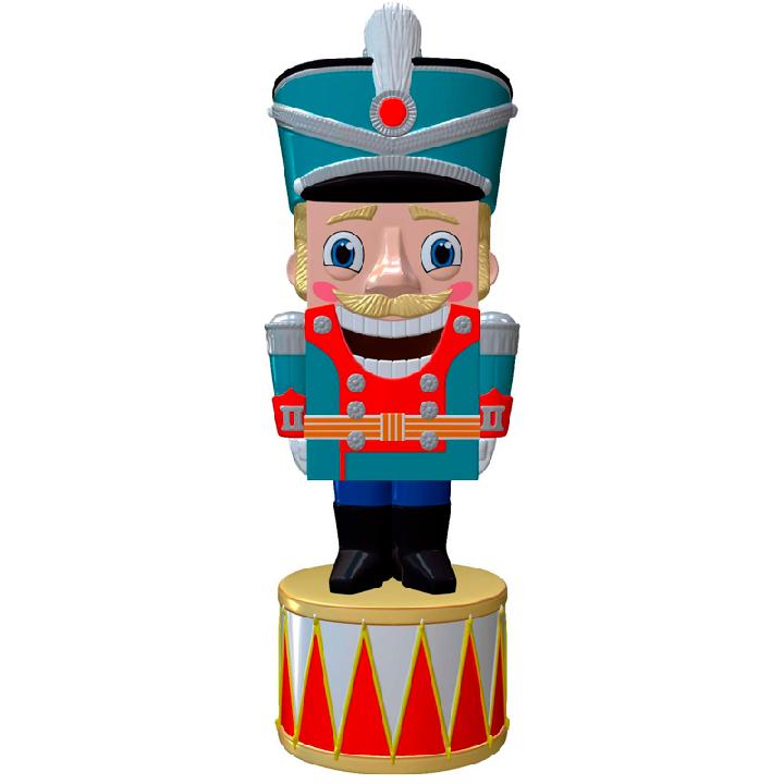 Елочное украшение Коломеев Щелкунчик на барабане