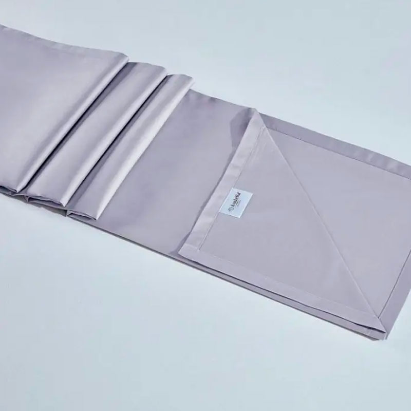 Комплект постельного белья евро Anabella Asabella, узор пейсли на светло-сером