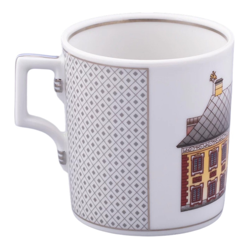 Чайная пара 220мл Императорский фарфоровый завод Серебряный город