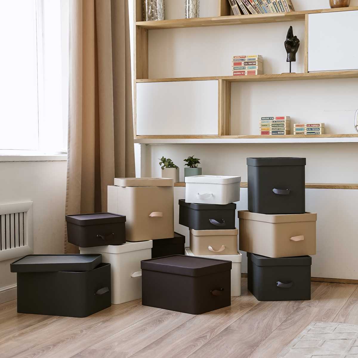 Коробка для хранения Rompicato Cassa L, цвет бежевый