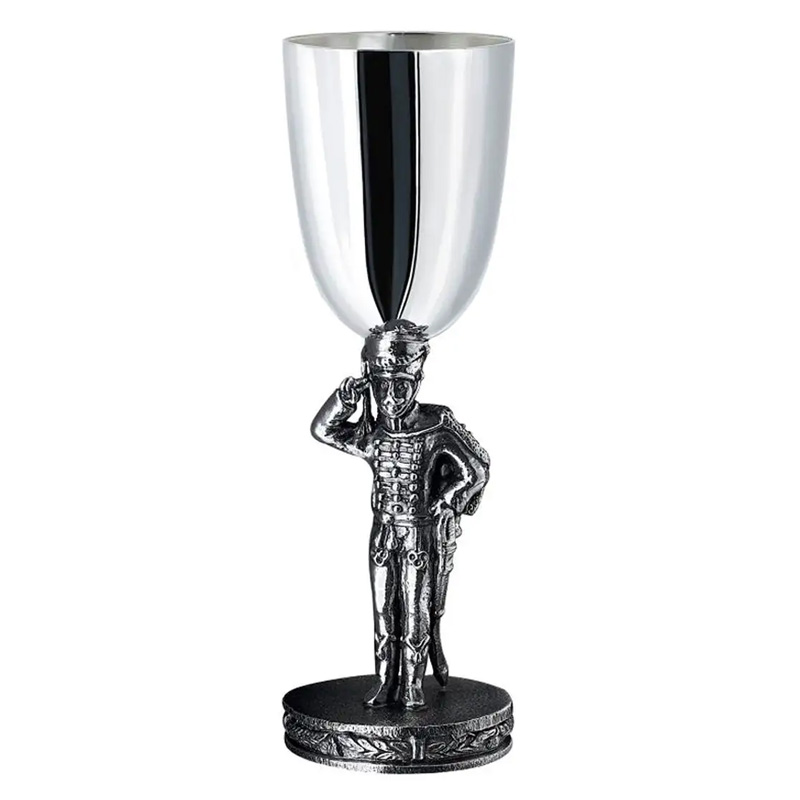 Рюмка Кольчугинский Мельхиор Охотничий домик Честь имею